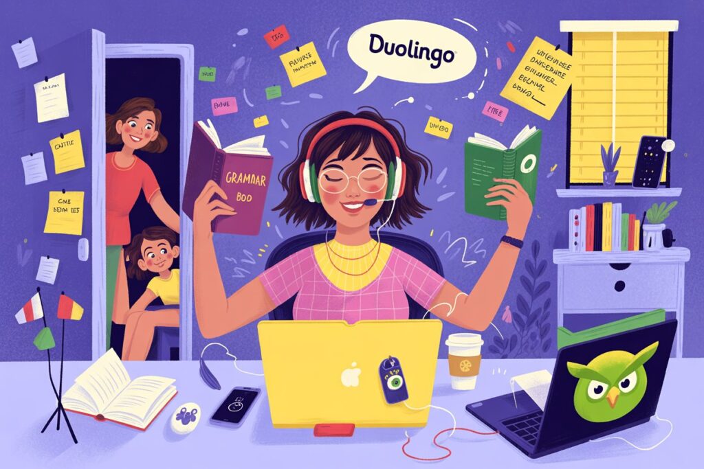 Learning languages while working full time — real-life study hacks