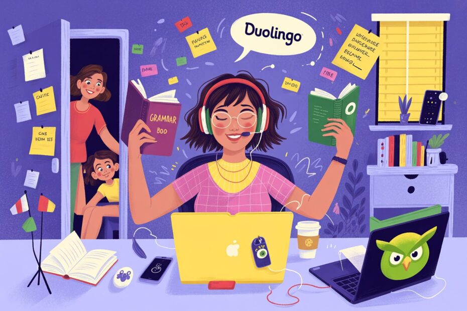 Learning languages while working full time — real-life study hacks